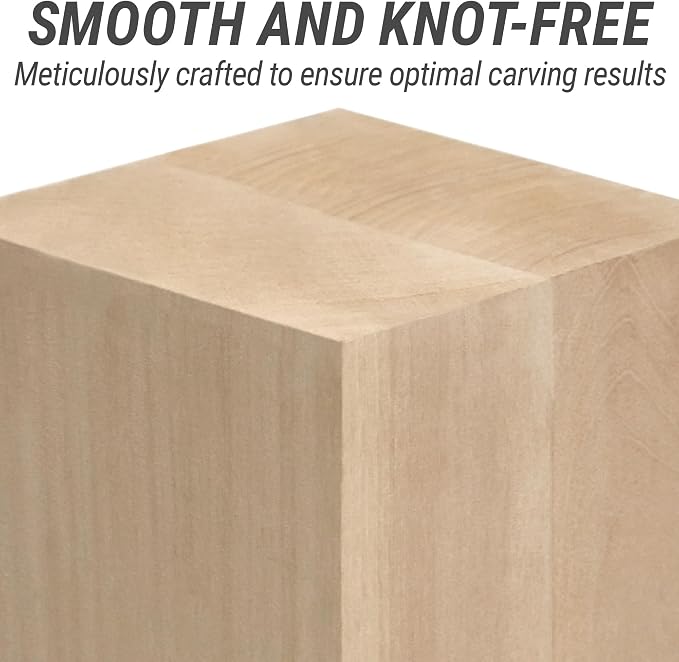 BeaverCraft Basswood Carving Blocks BW1 Large Wooden Block 10x4x4 Inches