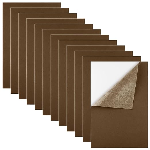 Morcheiong 12 Pcs Self Adhesive Felt Sheet Soft Felt Sheets