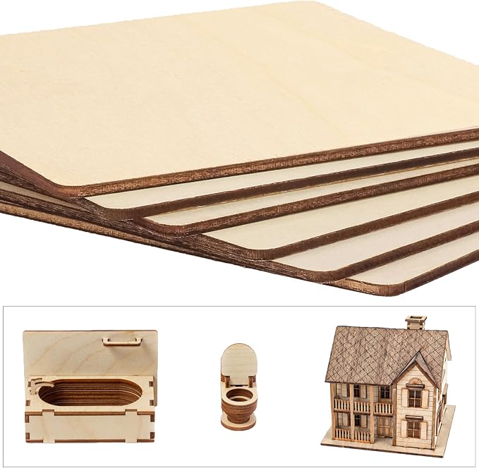 120 PCS Unfinished Plywood Sheets