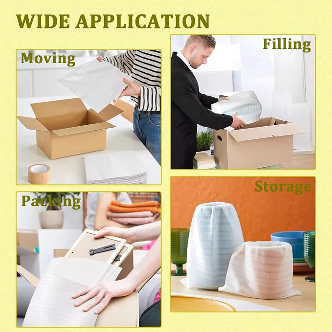 50PCS Large Foam Pouches 14x18 Inch, Foam Packing Pouches