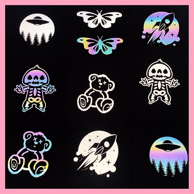Rainow Reflective Heat Transfer Vinyl 12" x 8 ft HTV