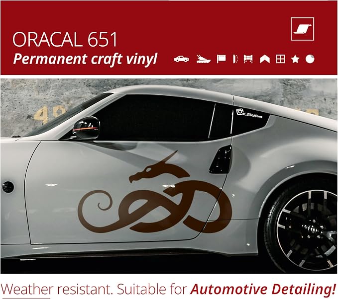 ORACAL 651 Gloss Brown Permanent Vinyl Tape Roll – Premium Adhesive Film