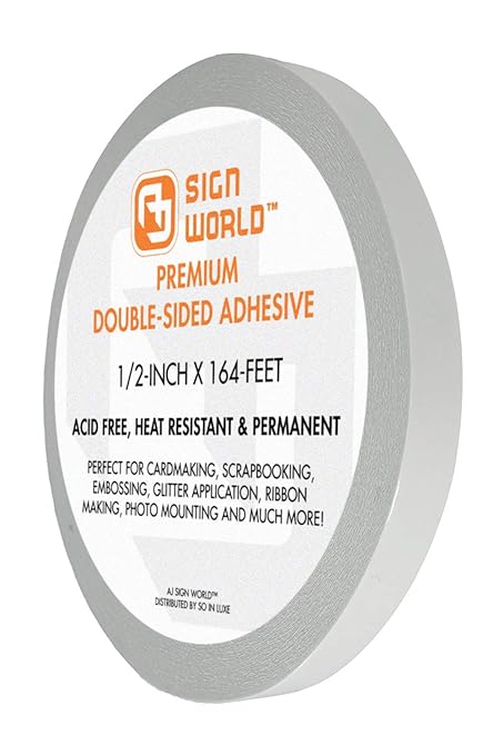 Best 1/2" Ultra-Thin Permanent Double-Sided Tape