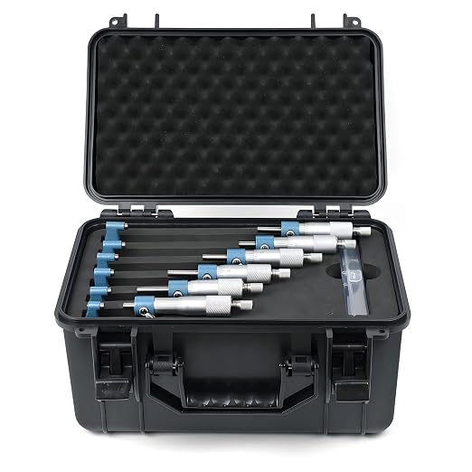 HDLNKAK 0-6 inch Outer Diameter Micrometer Set, 6-Piece high-Precision