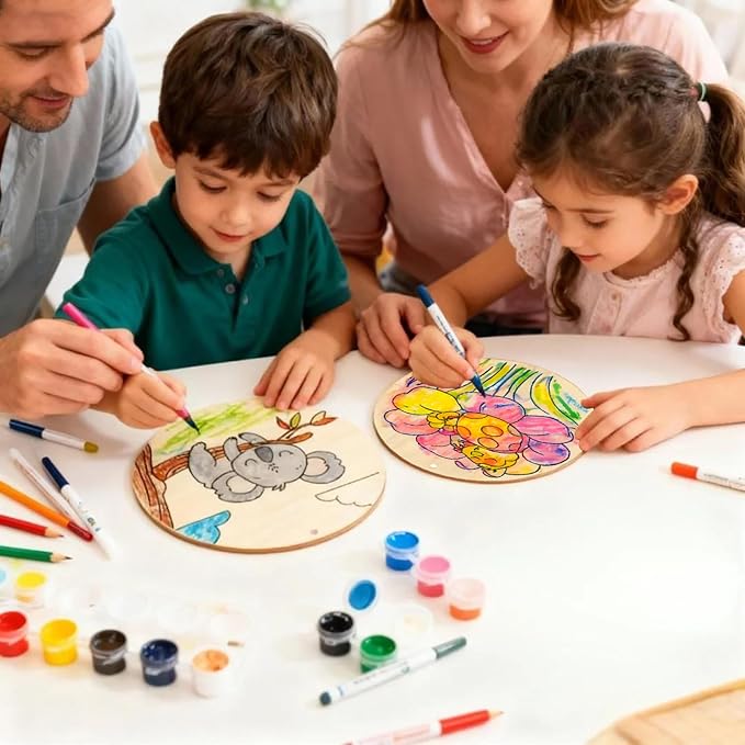 10PCS Wooden Crafts to Paint