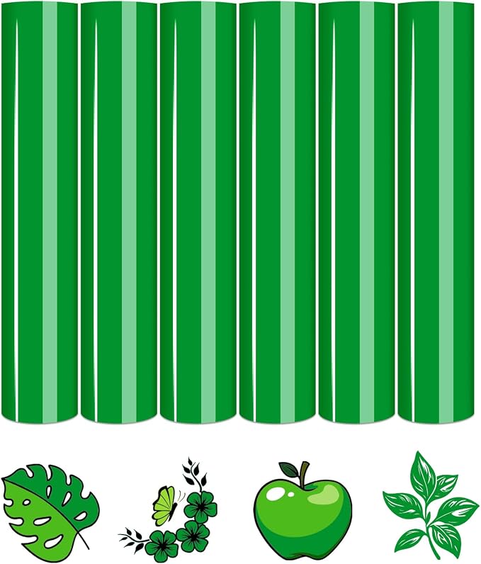 Tintnut Spanish Green Heat Transfer Vinyl, easy cut & weed, stretch washable