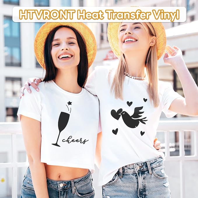 HTVRONT Black Heat Transfer Vinyl