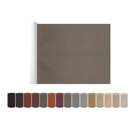 Leather Repair Patch Tape Kit Grey Brown 17 x 61 Self Adhesive Leather Repair