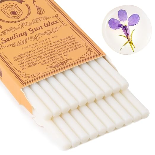 Translucent Sealing Wax Sticks, WASOHLING 20Pcs Glue Gun Wax Seal Sticks