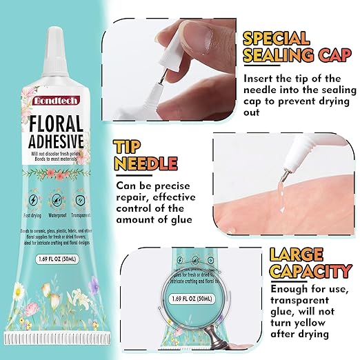 Floral Glue, Boutonnieres, Fabric and Wedding Craft Supplies, Waterproof