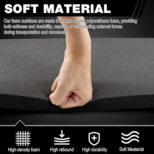 4PCS High Density Polyurethane Foam Sheets