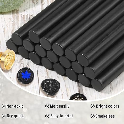 Sealing Wax Sticks, Paxcoo 20pcs Wax Seal Sticks, Glue Gun Sealing Wax Sticks