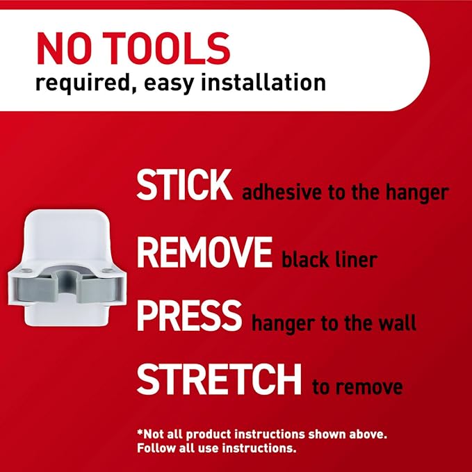 Command Broom and Mop Gripper, Organize Damage-Free