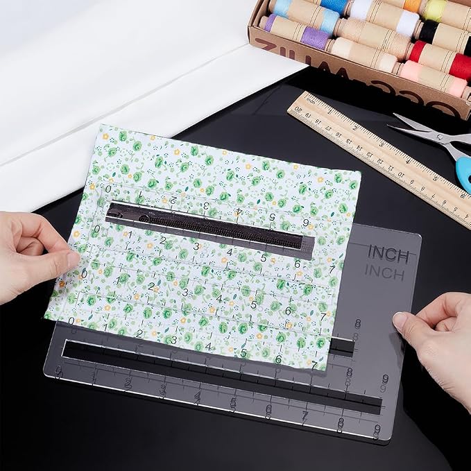 PH PandaHall 4 Sizes Zipper Pocket Template