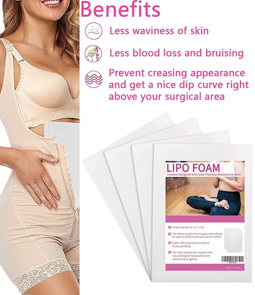 Lipo Foam Board 4Pack Liposuction Surgery waist-supports Foam Sheet