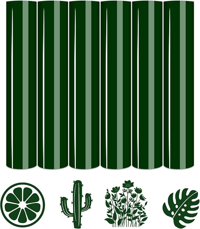 Tintnut Forest Green Heat Transfer Vinyl, easy cut & weed, stretch washable