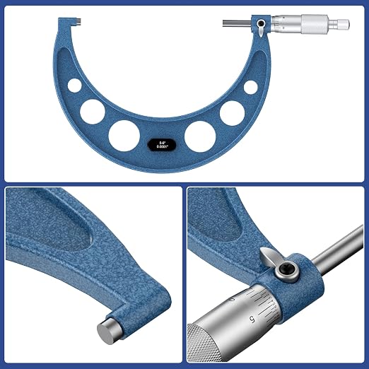 HDLNKAK 0-6 inch Outer Diameter Micrometer Set, 6-Piece high-Precision