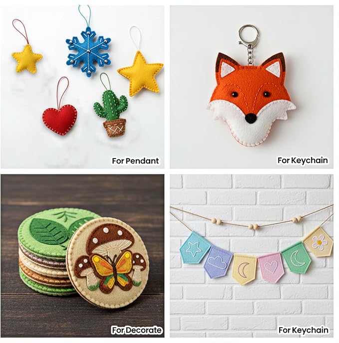120 Pcs 12 x 12 Inch Felt Sheets