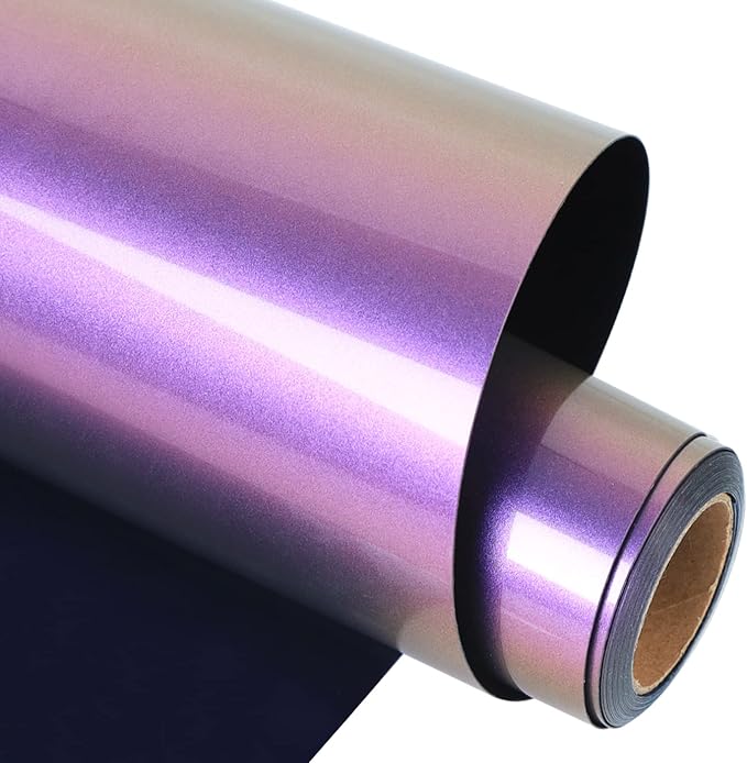 guangyintong Chameleon Heat Transfer Vinyl HTV Rolls, Changing Color HTV Vinyl