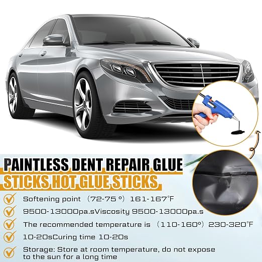 CroBlissful 40 Pcs Paintless Dent Repair Glue Sticks PDR Glue Hot Sticks