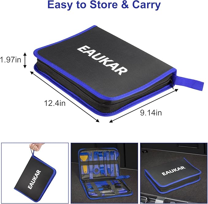 Trim Removal Tool Kit 250Pcs Car Removal Tool Kit Pry Tool Set Auto Clip Pliers Panel Door Radio Dash Window Bumper Adhesive Cable Clips Retainer Clip Set Terminal Removal Tool Set Fastener Remover