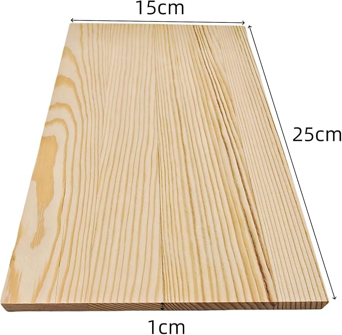 4PCS Rectangle Wood Boards Unfinished Wood Blocks