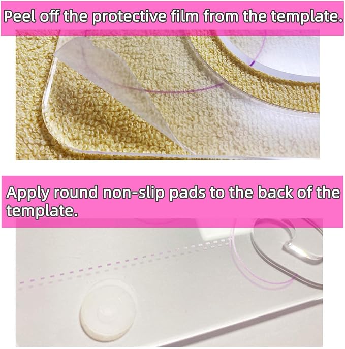 3Pcs Free Motion Quilting Templates