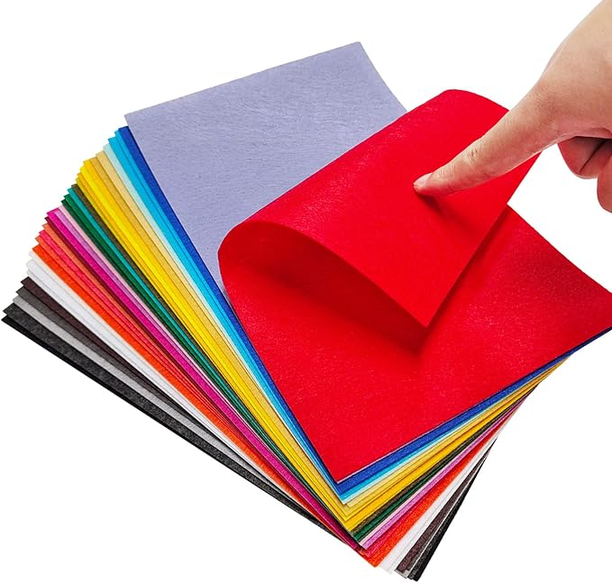 Jtnohx Stiff Felt Sheets, Craft Felt Square
