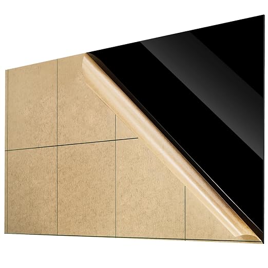 Juexica 1 Pcs 24'' x 36'' Black Acrylic Sheet 1/8'' Thick Cast Acrylic Sheet