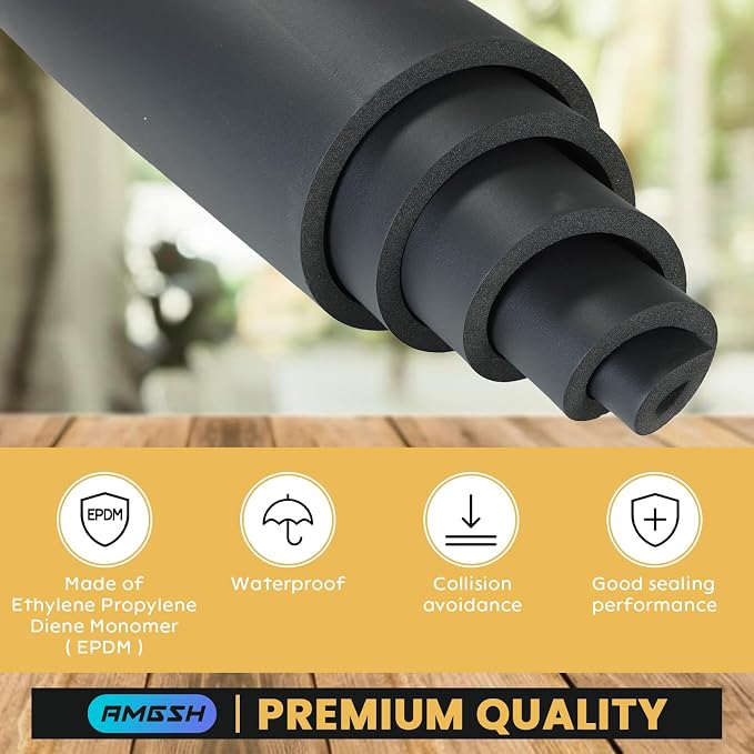 1/2" Thick X 17" Wide X 60" Long Closed-Cell Foam Neoprene Padding,