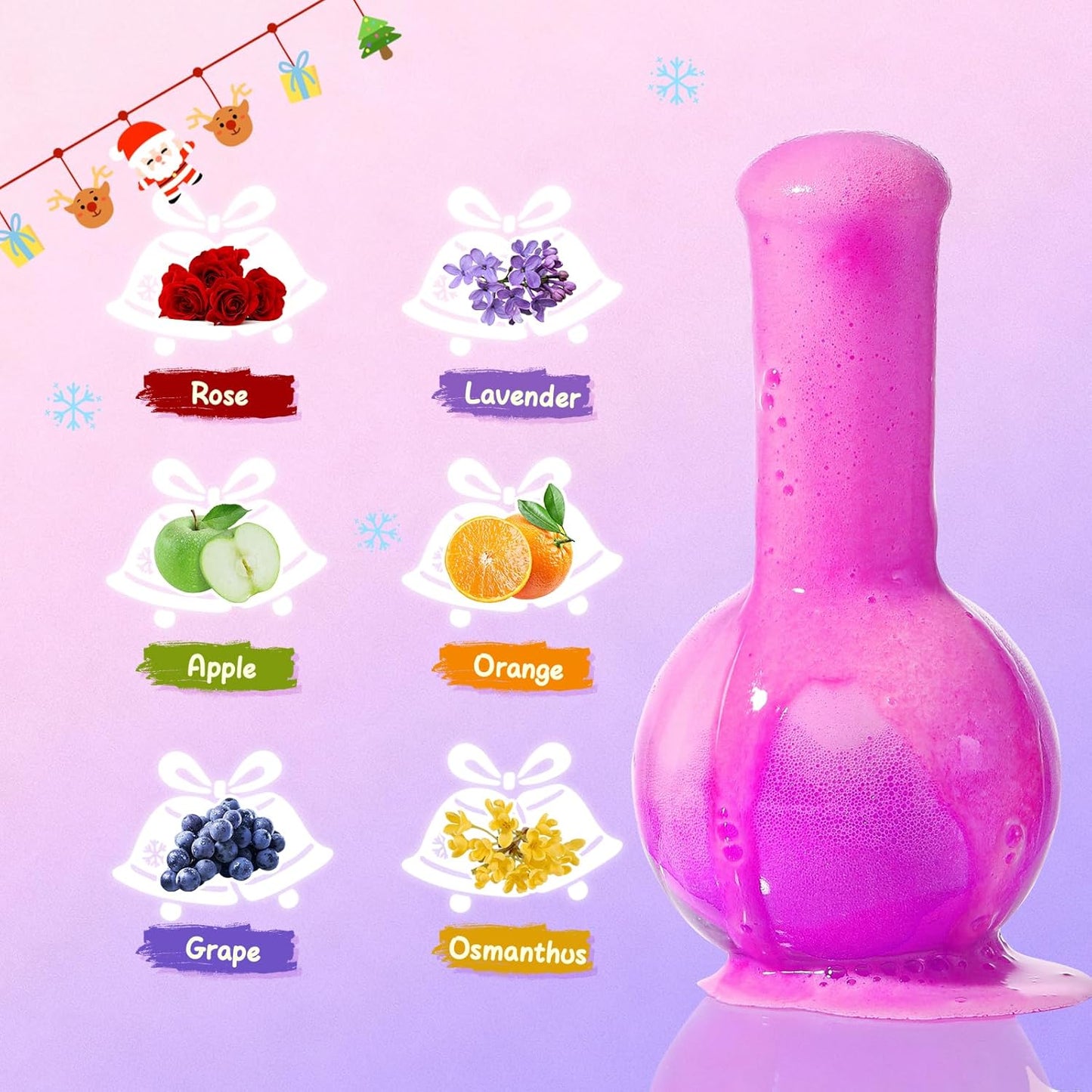 MeCids Magic Potion Bubble Bath Bombs for Kids -Bath Color Tablets Bath Potions for Toddlers Ages 4-12 Fun Science Kit Gift for Birthday, Halloween，Christmas- 6 Pack (Shaped Gems & Stars)