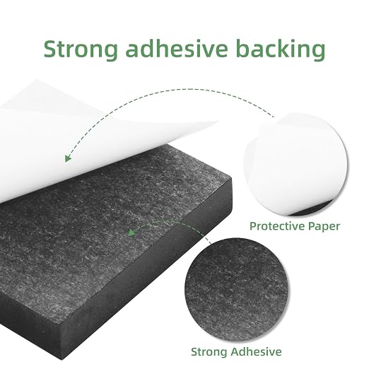 8Pcs Black EVA Foam Pad 4in x 4in x 3/4in High Density Closed Cell Foam Sheet