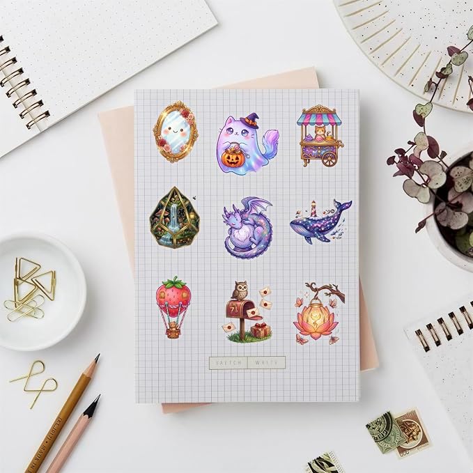 50 PCS PET Magic Witch Aesthetic Stickers