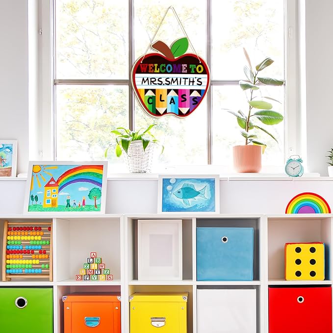 Large Welcome Sign for Classroom Decoration Crafts Hanging to Paint DIY Blank
