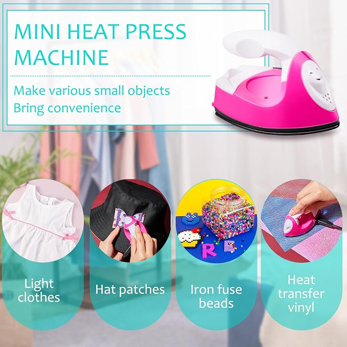 Honoson Mini Craft Iron Mini Heat Press Small Iron 3.93 x 2.36 x 2.76 in