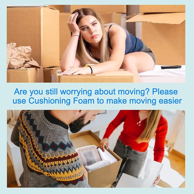 150Pcs Moving Supplies, Foam Pouches to 3 Size | Packing Supplies