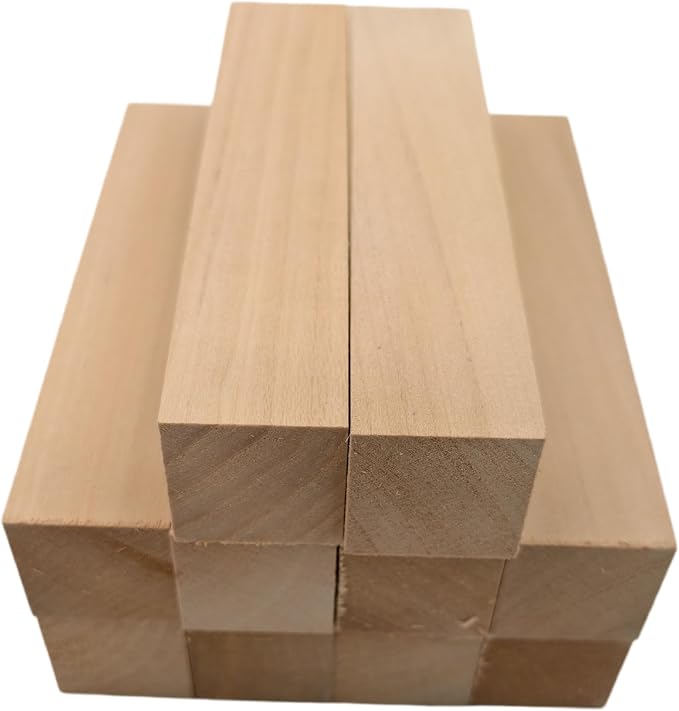 10PCS Basswood Carving Blocks, Whittling Wood Carving Kit, Unfinished Wooden
