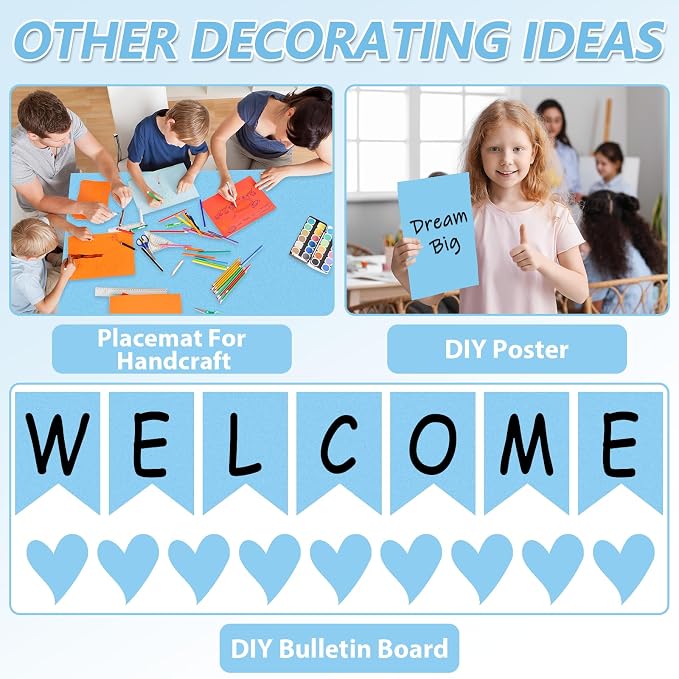 Sky Blue Bulletin Board Paper Roll Light Blue Bulletin Board Background Paper