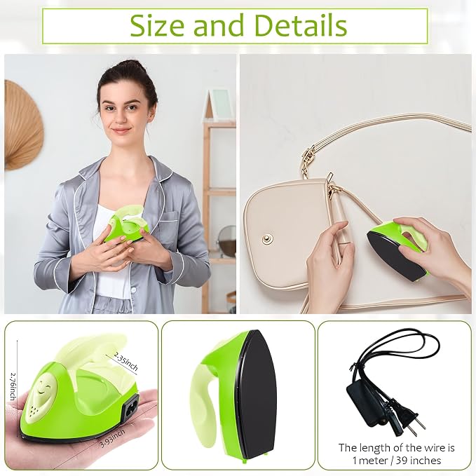 Honoson Mini Craft Iron Mini Heat Press Small Iron 3.93 x 2.36 x 2.76 in