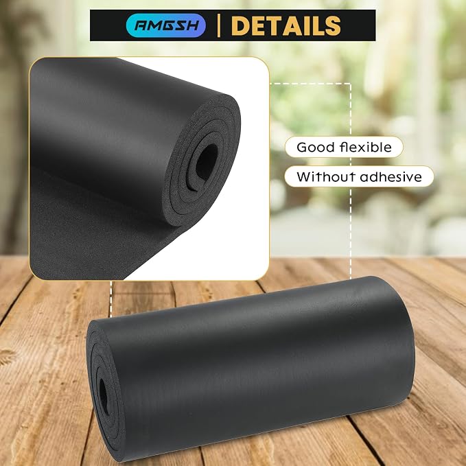 1/2" Thick × 13" Wide × 60" Long Closed-Cell Foam Neoprene Padding,