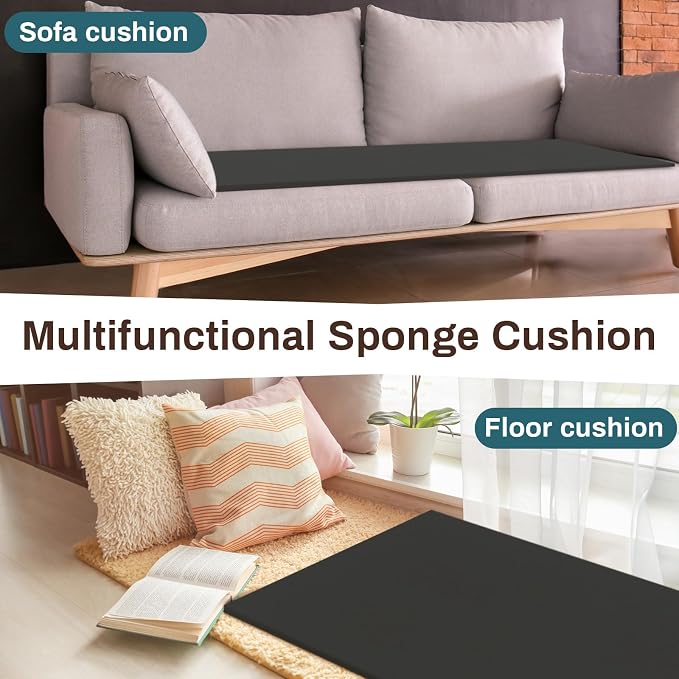 Frienda 1 Pack 118" x 60" x 0.2" Upholstery High Density Craft Sheets Cushion