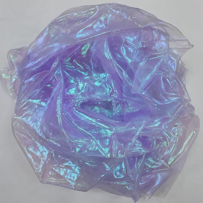 Light Purple Iridescent Organza Fabric