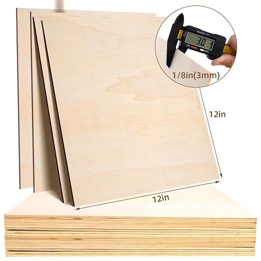 24 Pack Basswood Sheets 1/8, 3 mm Basswood