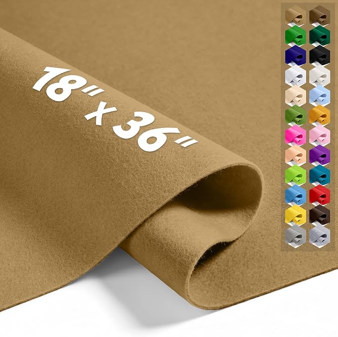 Camel 18" X 36" Felt Fabric Sheet