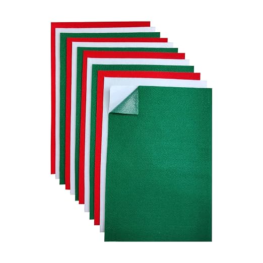 Jtnohx Self Adhesive Felt Sheets, 12 Pieces Felt Fabric