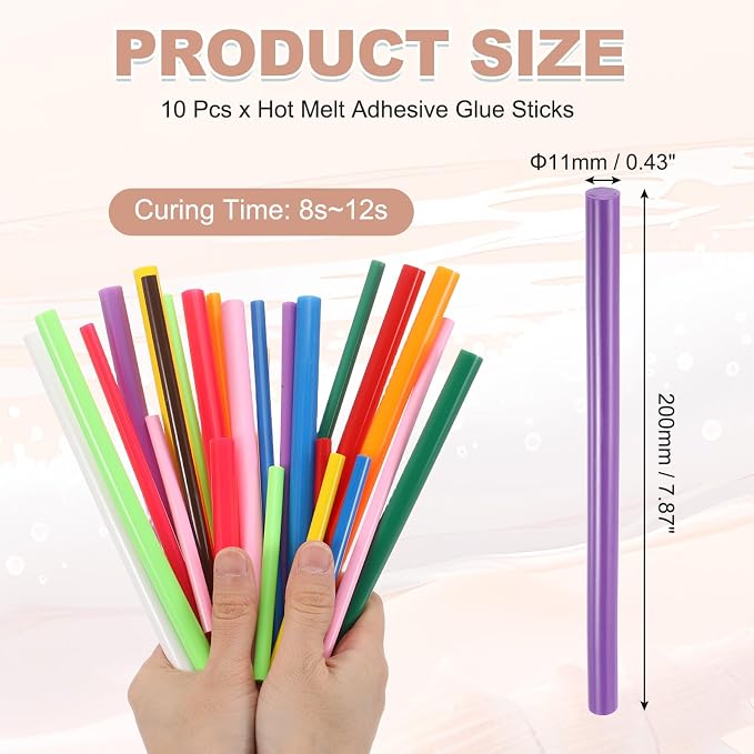 PATIKIL Hot Glue Sticks for Glue Gun, Dark Purple