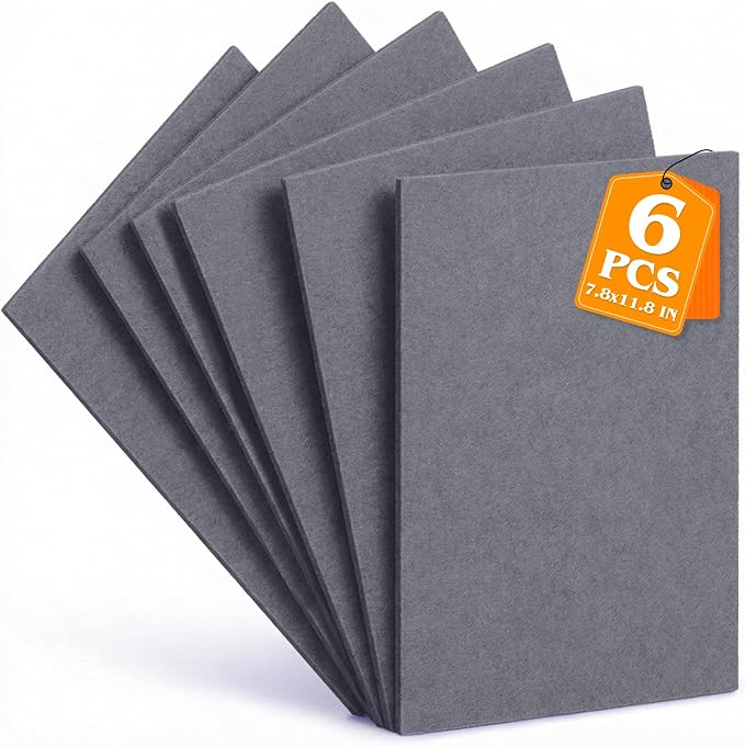 Grey Stiff Felt Sheets 2mm Thick