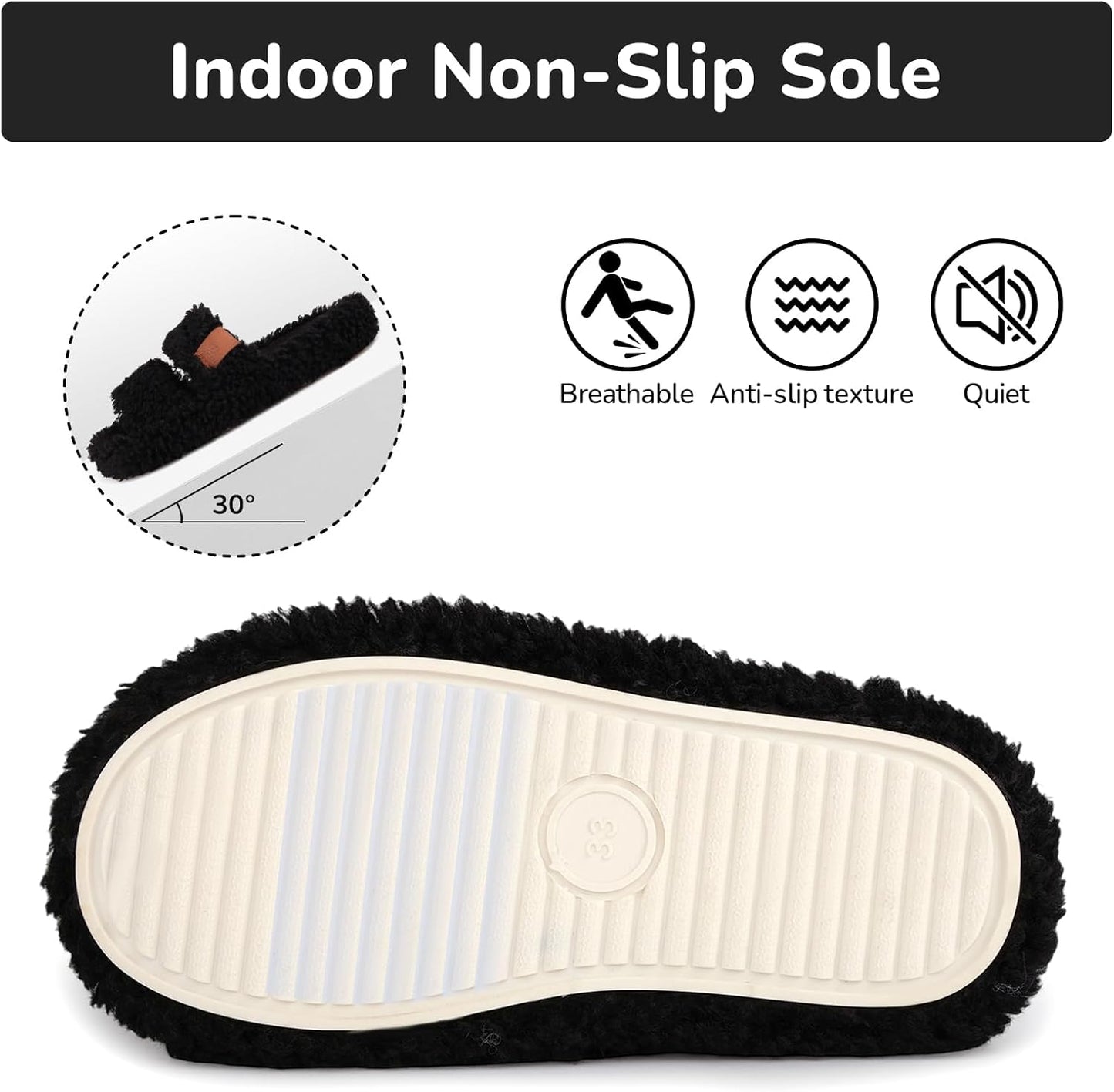 Youecci Girls Fuzzy Slippers-Soft Open Toe Slippers with Memory Foam & Arch Support, Dual-Strap Warm Comfy Home Slides Indoor House Shoes