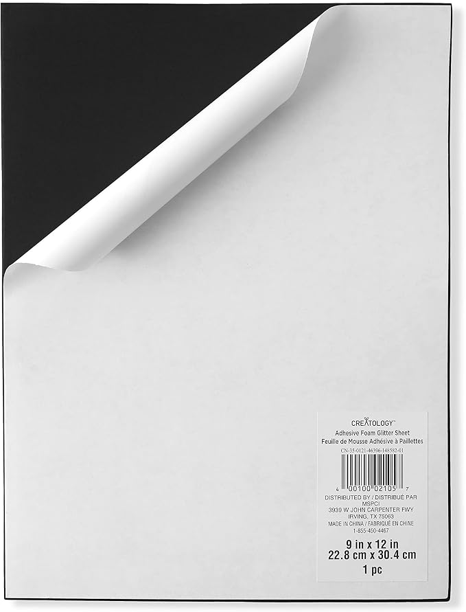 Creatology 9" x 12" Glitter Foam Sheet, 24 Pack