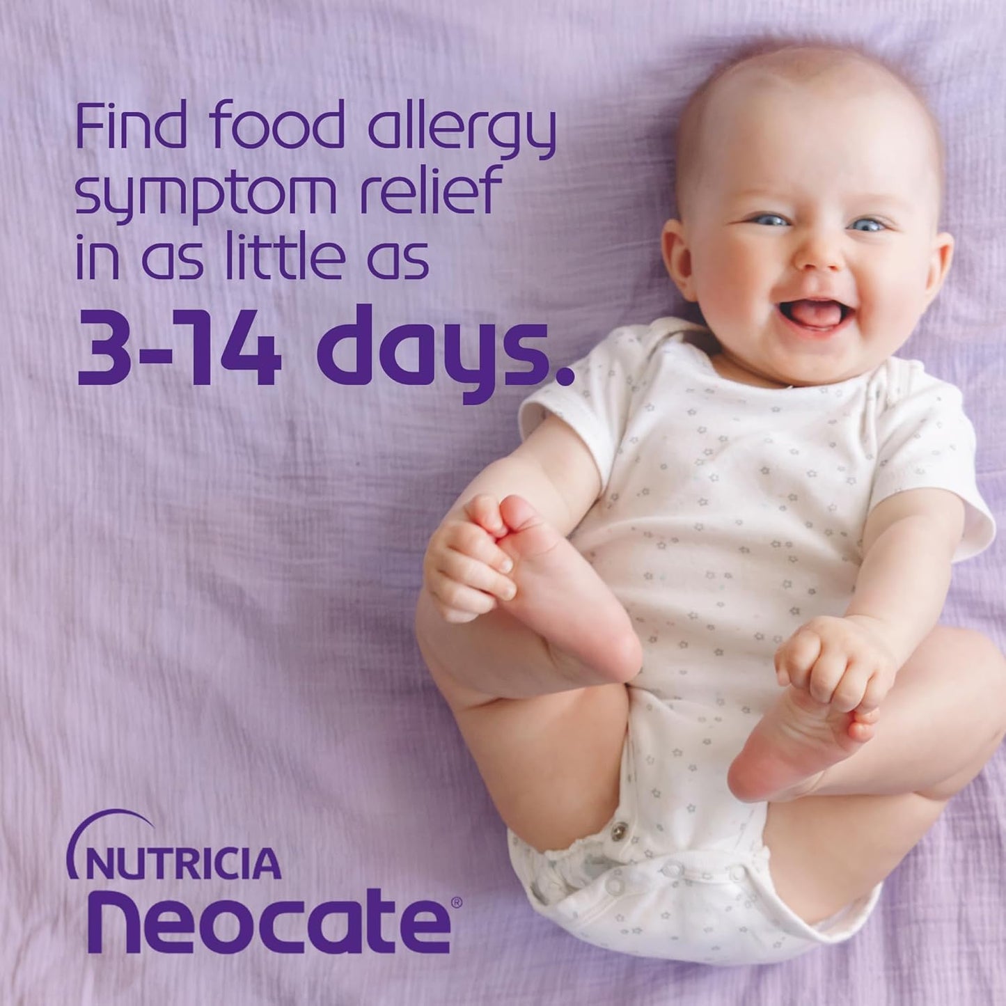 Nutricia Neocate Infant - Hypoallergenic, Amino Acid-Based Baby Formula - Well-Tolerated & Supports Normal Growth - Infant Formula with DHA, ARA & Iron - 14.1 oz can (Pack of 1)